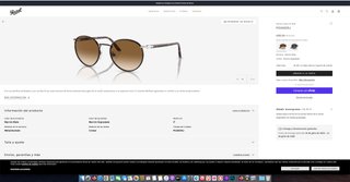 Gafas de sol Persol Marrón y Dorado