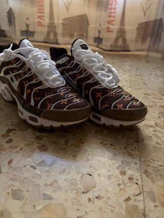 Nike TN Air Max Zapatillas Marrón Blanco
