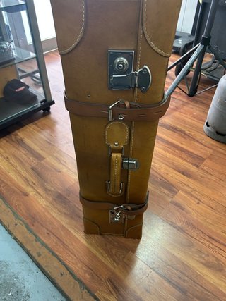 Maleta de cuero vintage