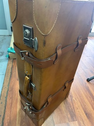 Maleta de cuero vintage