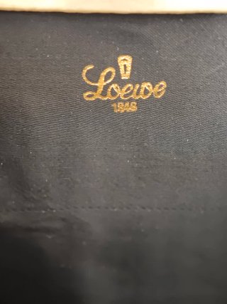 Conjunto Bolso y Guantes Loewe Beige/Blanco Años 6