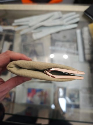 Conjunto Bolso y Guantes Loewe Beige/Blanco Años 6