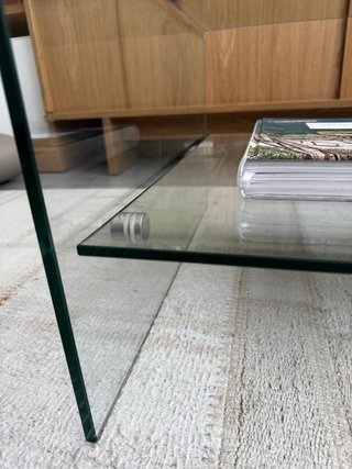 Mesa centro cristal Kave Home Burano