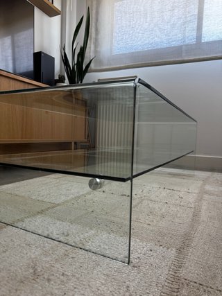 Mesa centro cristal Kave Home Burano