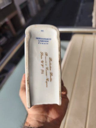 Botella cerámica Cognac Camus Limoges Napoleón