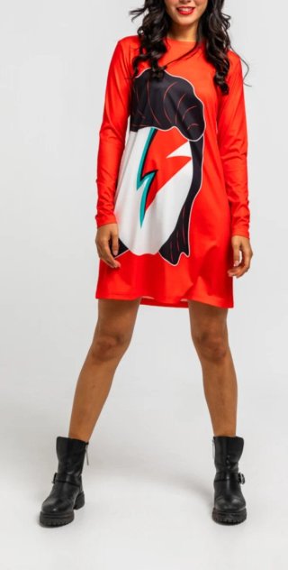 Vestido estampado Bowie