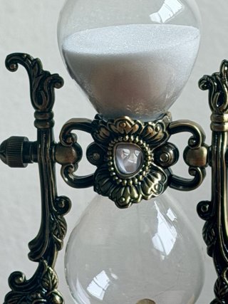 Reloj de Arena Vintage Decorativo Bronce