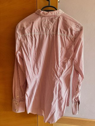 Camisa Tommy Hilfiger Mujer Rayas Rojas
