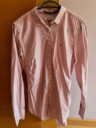 Camisa Tommy Hilfiger Mujer Rayas Rojas