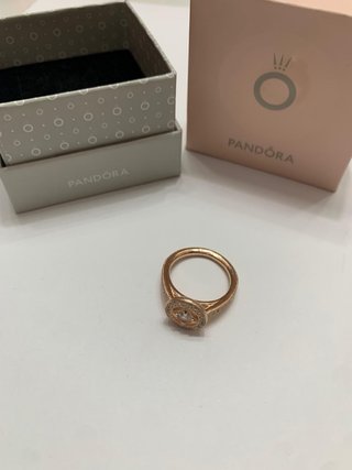 Anillo Pandora Rosado Talla 54 con Caja