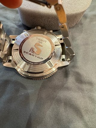 Reloj Tissot Cronógrafo Negro y Plateado