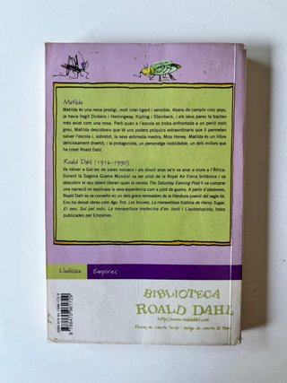 Libro lectura Matilda