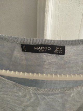 Jersey fino Mango azul talla S