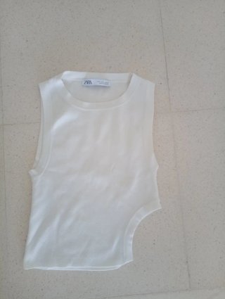 Top ZARA beige  talla S