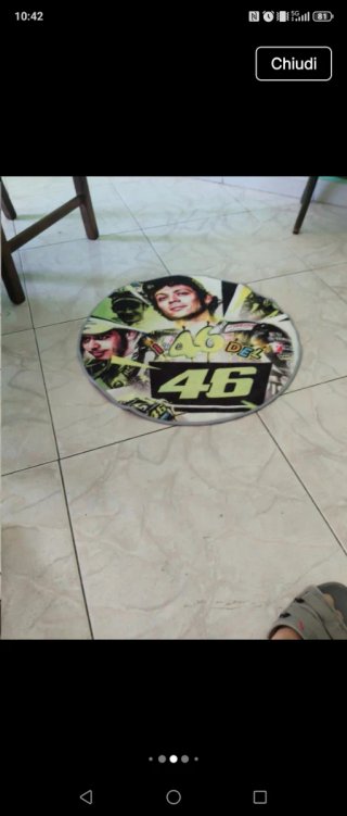Tappeto rotondo Valentino Rossi 46
