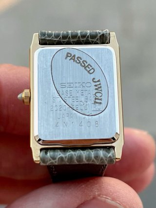 Reloj Seiko Tank Vintage Nuevo Gold *Año 1984*