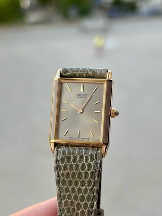 Reloj Seiko Tank Vintage Nuevo Gold *Año 1984*