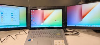 Monitor doble Portátil 15.6 Plata