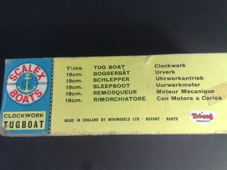 antiguo Barco de cuerda Scalex Boats Tugboat Dawn
