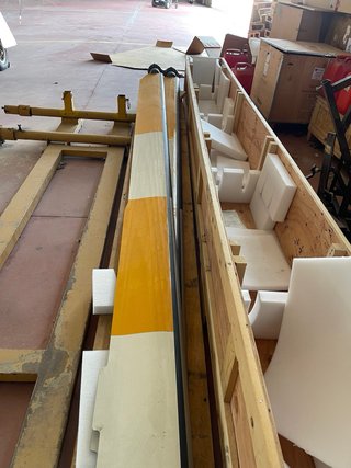 Palas de helicóptero para exhibición