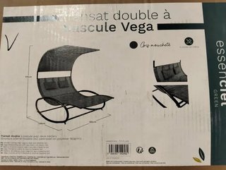 Hamaca Doble Tumbona Mecedora 200kg 136x165cm