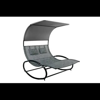 Hamaca Doble Tumbona Mecedora 200kg 136x165cm