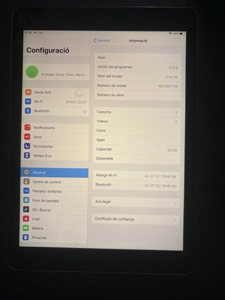 iPad Air 1ª Gen (A1474) Plata 16GB