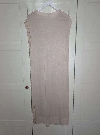 Chaleco beige de punto talla U, H&M