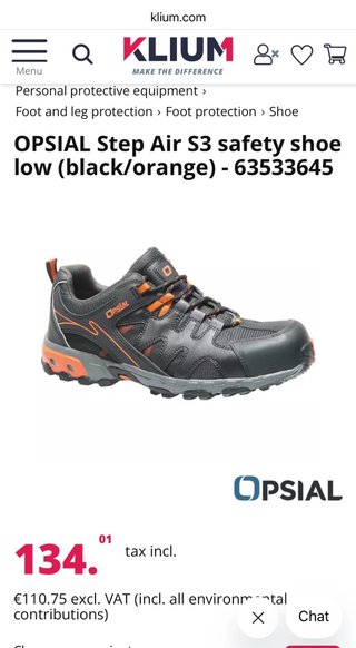 Zapato de seguridad Premium (varias tallas)