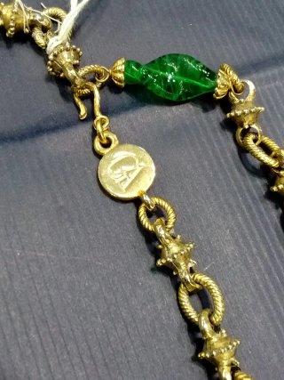 Collana Giorgio Armani oro e verde