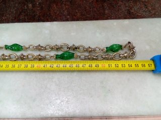 Collana Giorgio Armani oro e verde