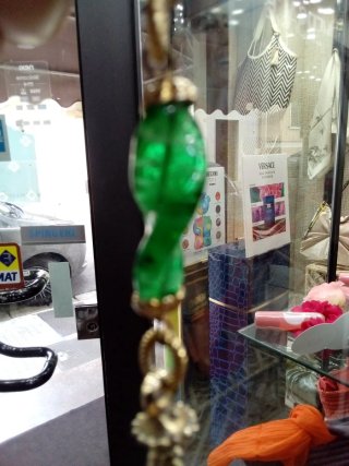 Collana Giorgio Armani oro e verde