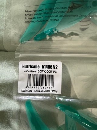 Hélices HQProp R38-GR-PC (Verde)