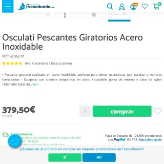 Pescantes para barco