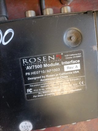 Rosen AV7500 Módulo Interfaz DVD