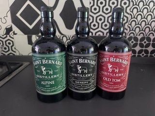 Set 3 Bottiglie Vuote Saint Bernard Distillery