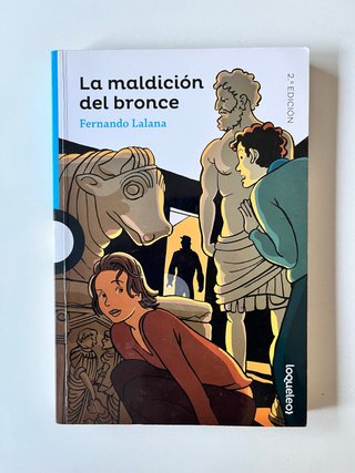 Libro lectura La maldición del bronce.