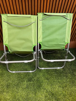 2 Sillas Plegables Playa, piscina, terraza. Verdes