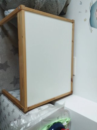 Mesa infantil madera y tablero blanco