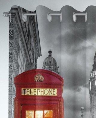 Cortina Gogo Style Metropolis Big Ben 140x280cm