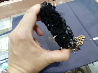 Set elegante nero con rose