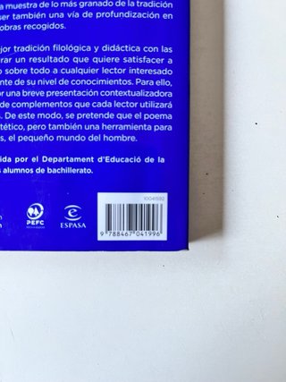 Libro Segunda antología de la poesía española.
