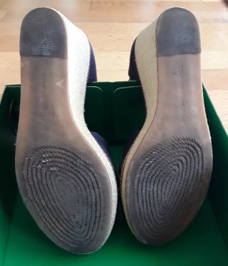 Sandalias cuña azul n° 39 TOMMY HILFIGER