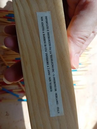 Gioco Shanghai in legno con bastoncini colorati