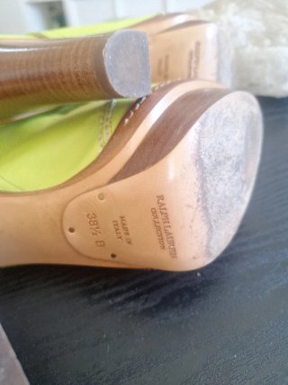 Sandalias Tacon Alto Ralph Lauren Talla 38.5