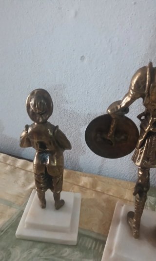 Figuras Bronce Don Quijote y Sancho Panza