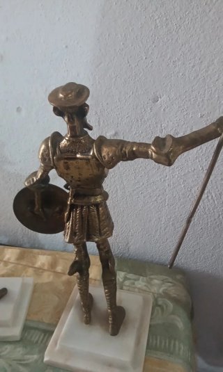 Figuras Bronce Don Quijote y Sancho Panza