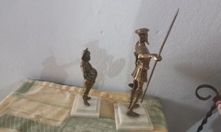 Figuras Bronce Don Quijote y Sancho Panza