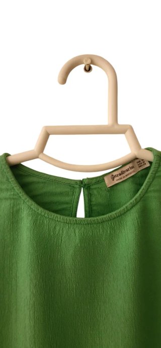 Blusa verde manga corta verano