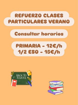 Clases particulares para verano